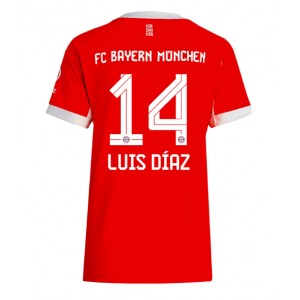 Fotbalové Dres Bayern Munich Luis Diaz #14 Dámské Domácí Oblečení 2025-26 Krátký Rukáv